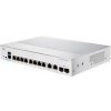 Cisco switch CBS250-8T-E-2G (8xGbE,2xGbE/SFP combo,fanless) - REFRESH