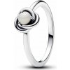 PANDORA prsten Bílý kruh věčnosti 60 192993C06-60