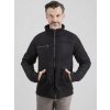 PERSO Man's Men's short eco-suede jacket with a zipper šedá M PERSO 5908312931584
