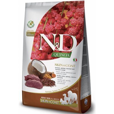N&D Dog QuinoaGF adult medium & maxi skin & coat venison 7 kg