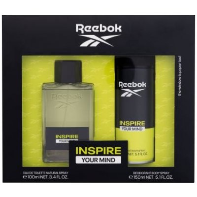 Reebok Inspire Your Mind darčekový set toaletná voda 100 ml + dezodorant 150 ml pre mužov