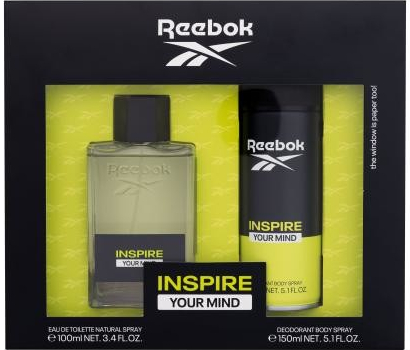 Reebok Inspire Your Mind darčekový set toaletná voda 100 ml + dezodorant 150 ml