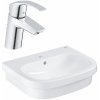 Súprava umývadlo Grohe Euro Ceramic 39337000, umývadlová batéria Grohe Eurosmart 33265002