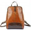 Dámsky kožený ruksak Florence 2001 hnedý 29 x 33 x 12 cm