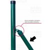 Vzpera stĺpika Ø 38mm ZELENÁ výška 290cm