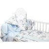 6-dielna výhod. sada s darčekom pre bábätko Baby Nellys, 120x90 Slon a dúha, modrá/biela, 120x90