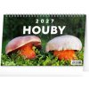 NOTIQUE Stolový kalendár Huby 2027, 23,1 x 14,5 cm