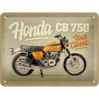 Donga Plechová ceduľa:Honda MC CB750 Four Classic - 20x15 cm