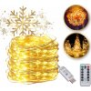 Svetelná reťaz 100 LED USB, teplá biela, 10 m