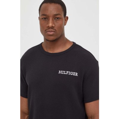 Bavlnené tričko Tommy Hilfiger čierna farba,jednofarebný,UM0UM03116 S