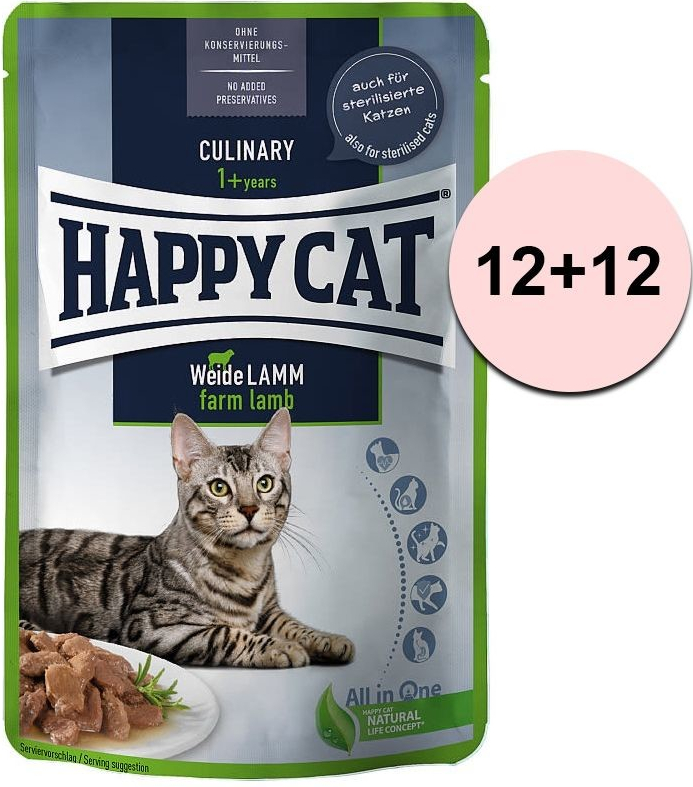 Happy Cat Pouches Meat in Sauce Culinary Land Geflügel 85 g