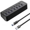 PremiumCord USB 3.2 Superspeed HUB 7-portový s vypínači portů ku3hub7a
