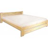 Drewmax Dřevěná postel 120x200 LK118 (Barva dřeva: Olše)