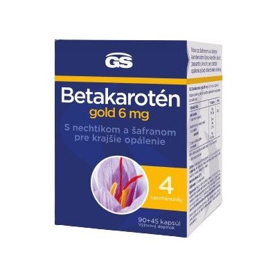 GS Betakarotén gold 6 mg, kapsúl 90+45