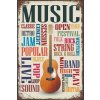 Ceduľa Music Mix 30cm x 20cm Plechová tabuľa