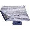 Pikniková deka FLEECE 150x135cm modrá