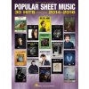 Popular Sheet Music - 30 hits from 2014-2016 // klavír/spev/gitara