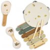 Set Drevené hudobné nástroje Konges Slojd v kufríku Lemon