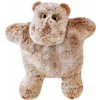 Plyšový hrošík na bábkové divadlo Hippo Puppet Sweety Mousse Histoire d’ Ours hnedý 25 cm od 0 mes