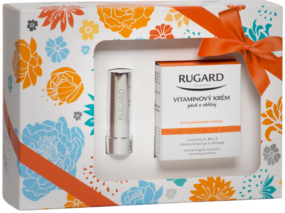 Rugard Vitamínový pleťový krém 100 ml + balzam na pery 4,35 g darčeková sada