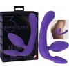 You2Toys - Triple, pripínateľné dildo bez popruhu (fialové)