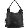 ALMA dámska koženková kabelka Čierna