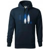 Paddleboard set - Mikina pánska Cape s kapucňou - 4XL ( Tmavomodrá (takmer čierna) )