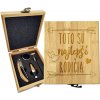 Sablio Darčeková sada na víno Toto sú tí najlepší rodičia: 147×168×49 mm