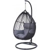 Rojaplast Bogota Kreslo závesné hojdacie 98 x 98 x 203 cm čierne 1080