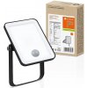 LEDVANCE LED reflektor s PIR senzorom FL ESSENTIAL SENSOR 10W 900lm 6500K IP65 čierny 4058075768239