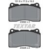 Sada brzdových platničiek kotúčovej brzdy TEXTAR 2309204