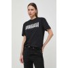 Bavlnené tričko Karl Lagerfeld dámsky, čierna farba 241W1714 XL