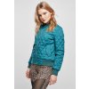 Urban Classics bomber Ladies Diamond Quilt Nylon jasper