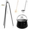 Perfect Home Kotlík s trojnožkou, varechou, naberačkou, 20L, 4ks, Set-117