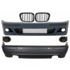 KITT Body Kit suitable for BMW 5 Series E39 (1997-2003) Double Outlet M5 Design with Fog Lights Smoke and Central Grilles Piano Black