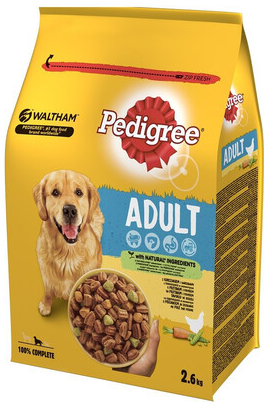 Pedigree Adult s kuracím mäsom a zeleninou 3 x 2,6 kg