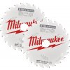 Pílové kotúče na drevo pr. 190 x 24T/24T Milwaukee (Sada 2 ks) (MI4932479804)