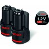 Akumulátor Bosch 2x GBA 12V/2,0 Ah Li-lon 1600Z00040
