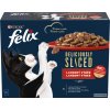 Felix Tasty Shreds hovädzie kura kačka a morka v šťave 12 x 80 g