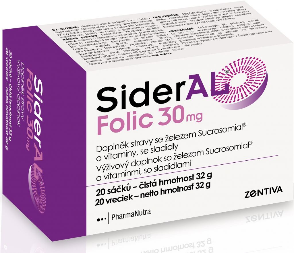 Sideral Folic 30 mg 20 sáčků