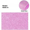 Pěnová guma EVA - glitter růžová
