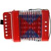 Detská hudobná hračka Le Petit Souk - Ťahacia harmonika - Red Accordion uni