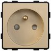 Revolo Touch Elektrická zásuvka 16A typ FR - Zlatý modul