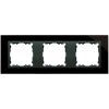 Rámček 3 - násobný sklenený, čierna / grafit