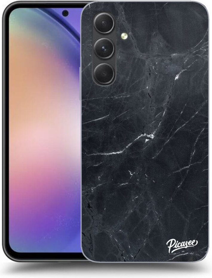 Púzdro Picasee silikónové Samsung Galaxy A54 5G - Black marble čierne