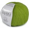 Pletacia priadza Papatya Angora 100 g zelená sv. 1ks
