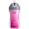 CHICCO Hrnček Sport termo so slamkou 266 ml ružový 14m+