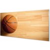 Obraz na skle Loptu do koša na podlahe 100x50 cm