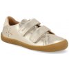 Barefoot detské tenisky Develab - Firststep Soft Shoe Gold Nappa zlatá