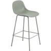 Muuto Fiber Stool 65cm s opierkou tube base + dusty green